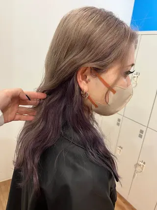 ミディアム 鶴谷 麻衣のヘアスタイル