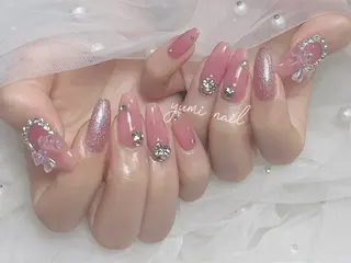 ネイル 𝐲𝐮𝐦𝐢🎀 長さ出しデザイン専門のネイルデザイン