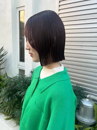 ショート 透明感カラー🌿ボブ ✨飛田　ケイのヘアスタイル