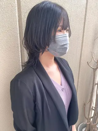 ミディアム 武内 凌レイヤーカット🐺のヘアスタイル