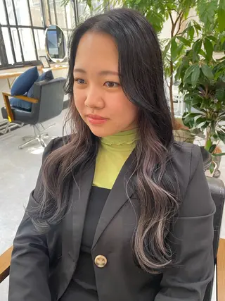 ロング カラー 高梨 菜々のヘアスタイル