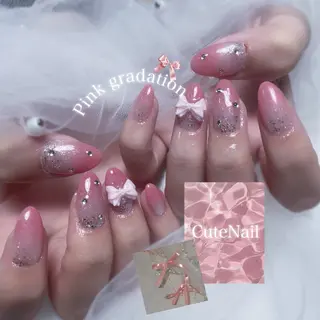 ネイル ️🫧もこ 艶感ネイル🫧のネイルデザイン