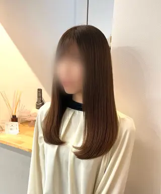 🎀韓国レイヤー/ 🫧暖色/暗髪カラーのヘアスタイル