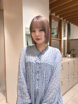 ショート カラー 似合わせカットカラー りおなのヘアスタイル