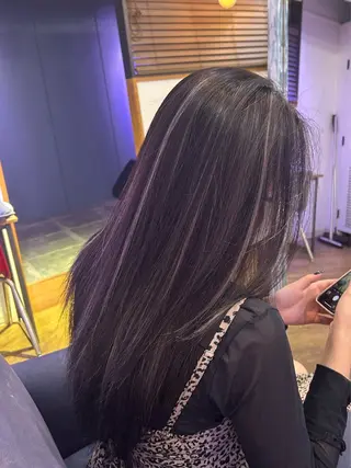 セミロング カラー 関野 大悟のヘアスタイル