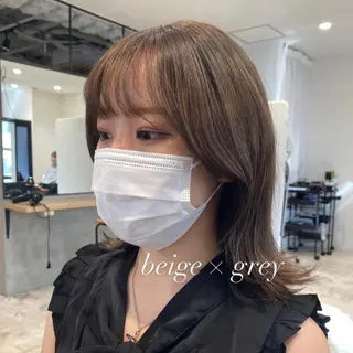 ミディアム カラー DAIKIベージュ 🍂レイヤーカットのヘアスタイル