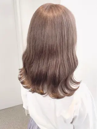 セミロング カラー ダブルカラー特化💍 tiam💍韓国ヘアのヘアスタイル