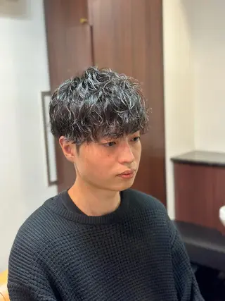 ショート パーマ メンズ メンズ定着率No.1 💈君島祥太💈のヘアスタイル