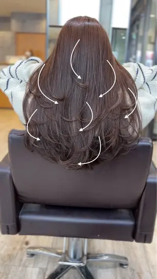 ロング レイヤーカット TAIKIのヘアスタイル