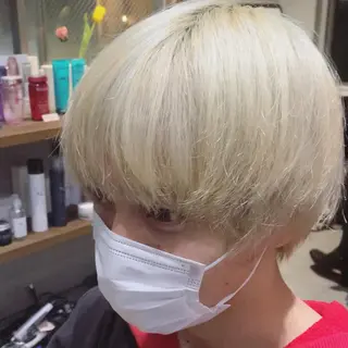 ショート カラー メンズ 🤍韓国髪質改善🤍 クメユウキのヘアスタイル