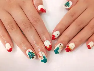 ネイル はばすみれ🎀ﾈｲﾙ 光ﾌｪｲｼｬﾙ ﾍｱのネイルデザイン