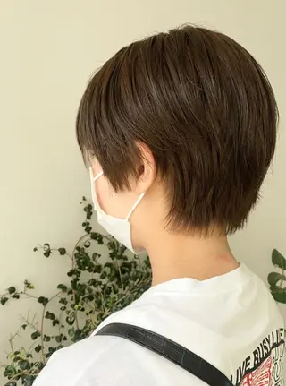 ショート カラー 顔周りカット/透明感 カラー✂️MEIのヘアスタイル