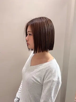 ショート 【美ボブ.艶カラー. 梅田茶屋町】midoのヘアスタイル