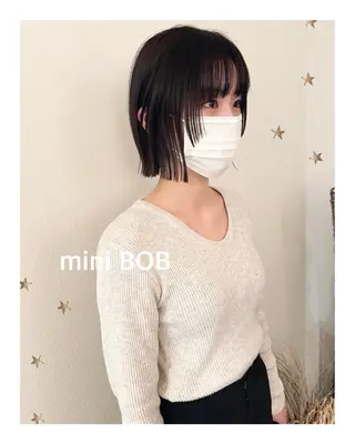 ミディアム 市川 千夏のヘアスタイル