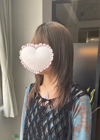 セミロング 💝ブリーチ ショート/れい💝のヘアスタイル