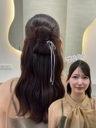 ヘアアレンジ 韓国ヘア‎🪽 あんじぇ‎🤍池袋のヘアスタイル
