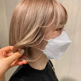 ショート カラー ヘアアレンジ 韓国ヘア┊︎レイヤー ┊︎haruka🌙のヘアスタイル