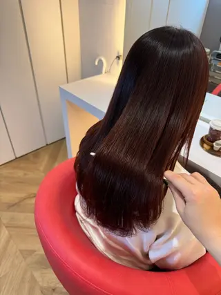 セミロング カラー 髪質改善×艶カラー Haruのヘアスタイル