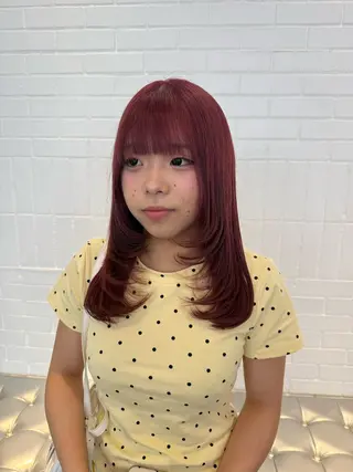 ミディアム カラー ヘアアレンジ 海外/ハイトーン🪽 ☯️ami☯️のヘアスタイル