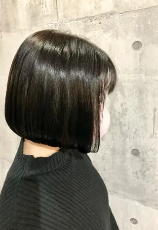 ショート 興津/韓国レイヤー ダブルカラー美髪縮毛のヘアスタイル