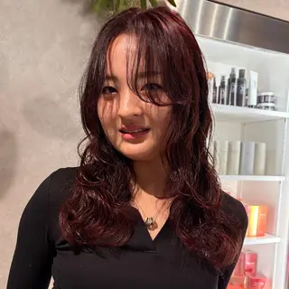 ロング カラー ハイトーン/ ネイル💅まりなのヘアスタイル