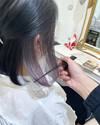 ミディアム カラー ＡＳＨ大宮/ブリーチ 髪質改善/カラーのヘアスタイル
