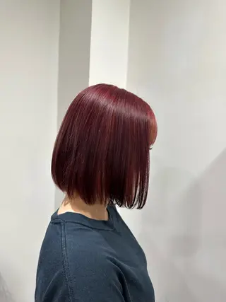 カラー noa / 郡山ボブ ×透明感カラーのヘアスタイル