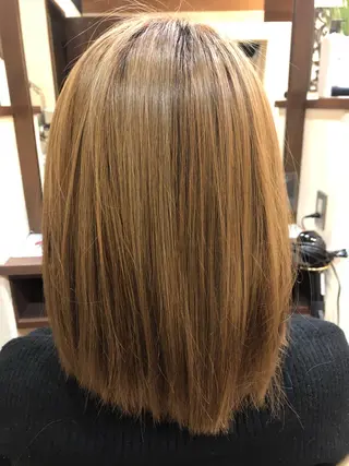 ミディアム 似合わせ/たにざわ しんごう≫南草津のヘアスタイル