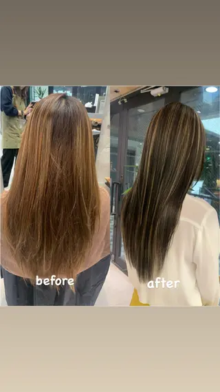 カラー ♡ハイライトカラー shinri♡のヘアスタイル