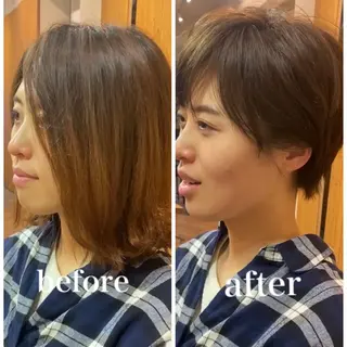 ショート 透明感カラー／ 髪質改善/近藤大二郎のヘアスタイル
