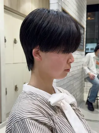 ショート メンズ フェザー/ニュアンス パーマ/ryutoのヘアスタイル