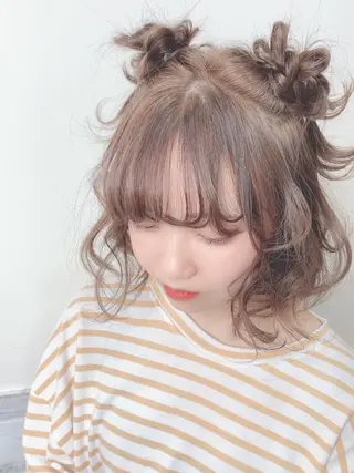 ショート カラー ヘアアレンジ 櫛部洸貴/ 頭皮改善、髪質改善のヘアスタイル