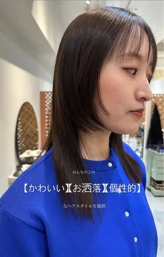 ミディアム AYAKA 下北沢suuのヘアスタイル