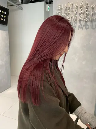 ロング 保野加/トレンドボブ 透明感爆発カラーのヘアスタイル