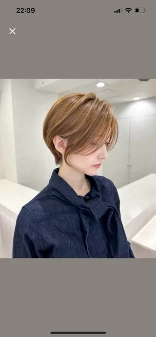 ショート カラー 縮毛矯正 特化生田のヘアスタイル