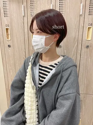 ショート カラー 初めてのショート お任せください✂️のヘアスタイル