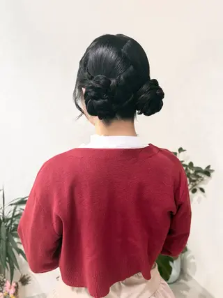 ロング ヘアアレンジ ヘアセットサロン /上坪愛美のヘアスタイル