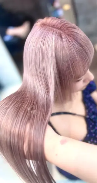 ロング 💓Yuri💓 ハイトーン/デザインのヘアスタイル