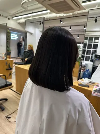 ショート 切りっぱなし/髪質 改善矯正/さやか🫧のヘアスタイル