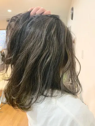 ミディアム カラー 清光 泰之のヘアスタイル
