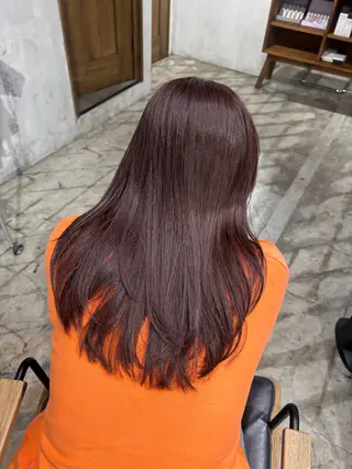 ロング カラー 山本 彩美香のヘアスタイル