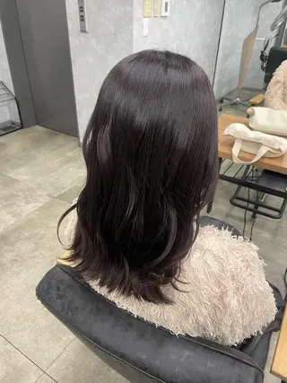 ミディアム Lutia 新宿 髪質改善/アカリ🎀のヘアスタイル