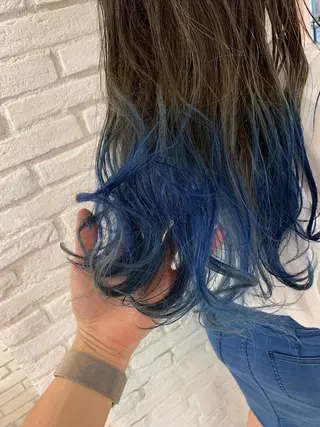 ロング カラー パーマ ヘアアレンジ ネイル マツエク・マツパ レイヤー＆カラー 人気美容師倉崎涼のヘアスタイル