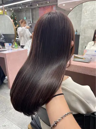 ロング 森田遥奈/透明感カラ ー/似合わせカットのヘアスタイル