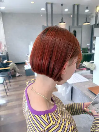 ショート カラー 嶋岡 乃愛のヘアスタイル
