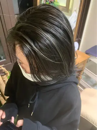 ミディアム ハイライトカラーなら 川嶋宏旭 栄 矢場町のヘアスタイル
