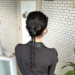 セミロング ヘアアレンジ 褒められヘアメイク /‎ボブ女子🐶みおのその他イメージ