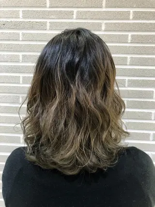 ミディアム カラー ヘアアレンジ 山北 咲子のヘアスタイル