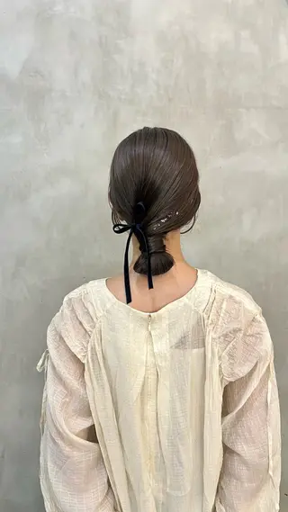 ヘアアレンジ 透明感カラー 🦙なりたりみのヘアスタイル