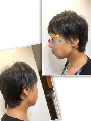 ショート カラー メンズ 小林 由里香のヘアスタイル